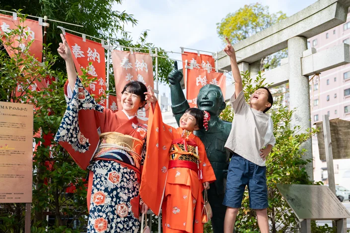 七五三の記念撮影